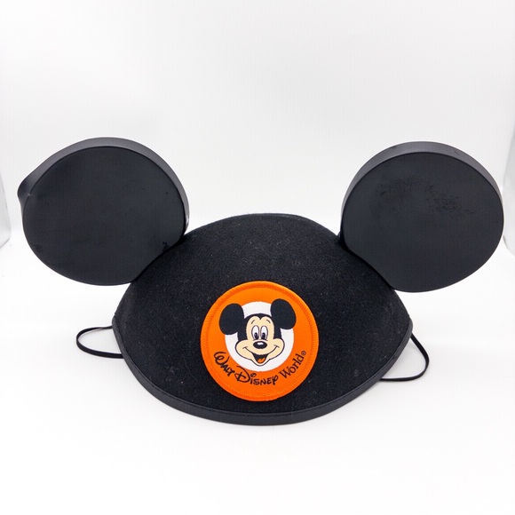 Disney Accessories - Disney Parks Walt Disney World MICKEY MOUSE EARS hat Size Adult Unisex *AS IS*